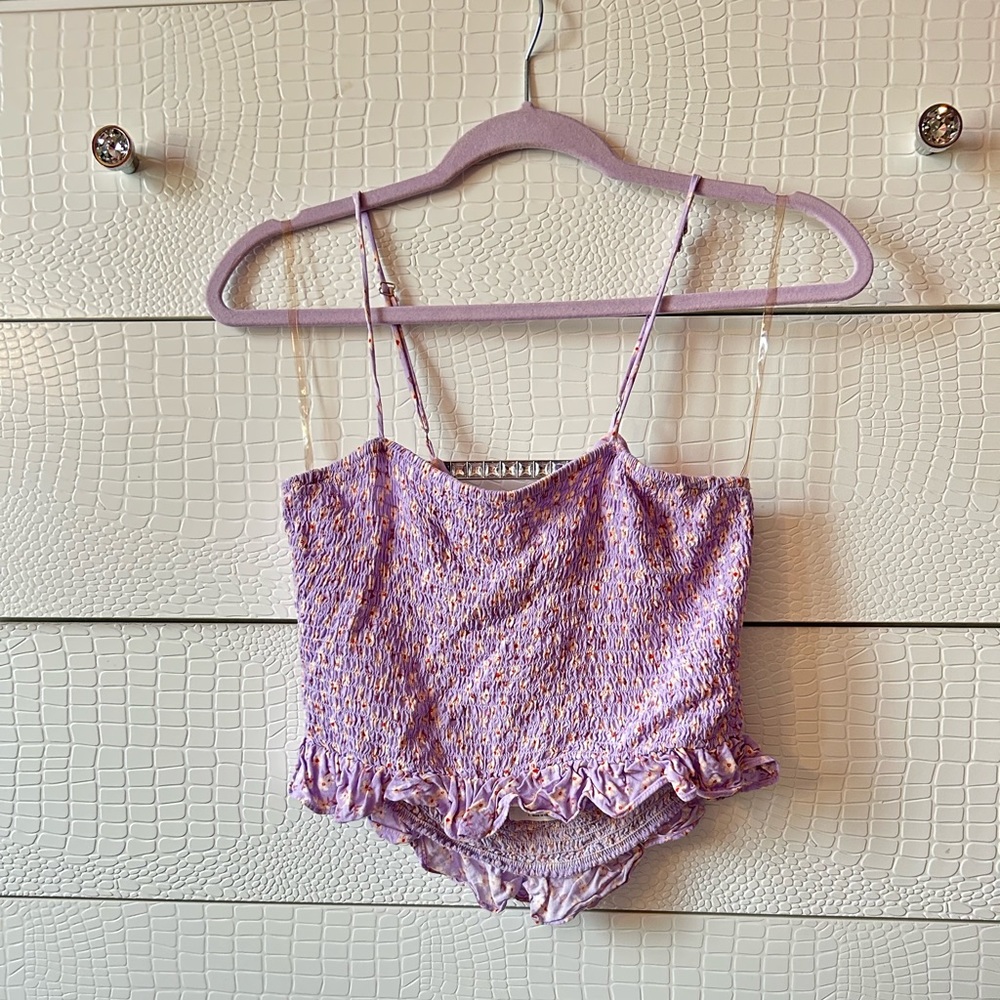 Lilac crop top 💜